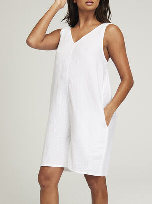 Sleep Romper - White