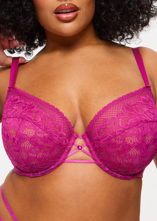 Lasting Lover Fuller Bust Non Padded Plunge Bra image number 1.0