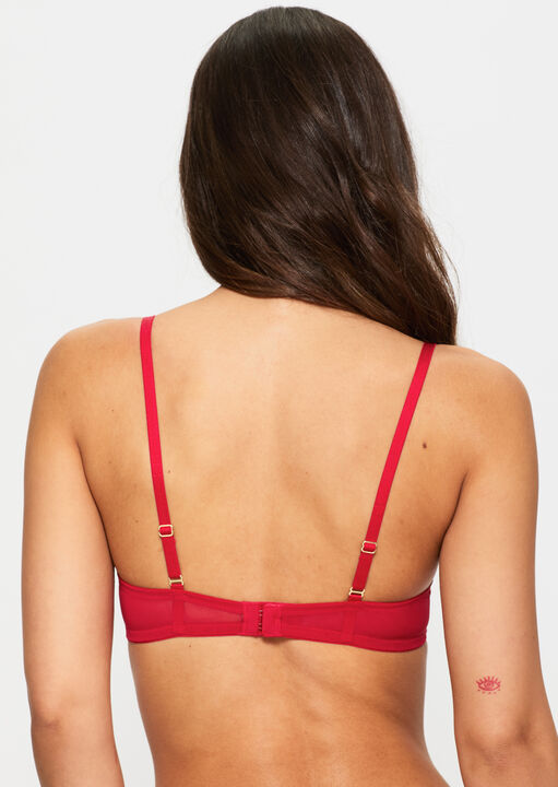 Sexy Lace Non Padded Plunge Bra image number 2.0