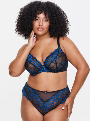 Sexy Lace Fuller Bust Non Padded Plunge Bra