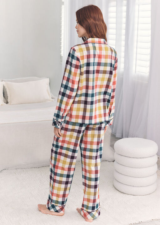 Gingham Revere Long Sleeve Set image number 2.0