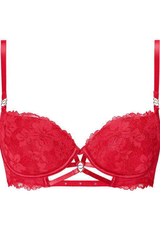 Naughty By Nature Padded Balcony Bra image number 4.0