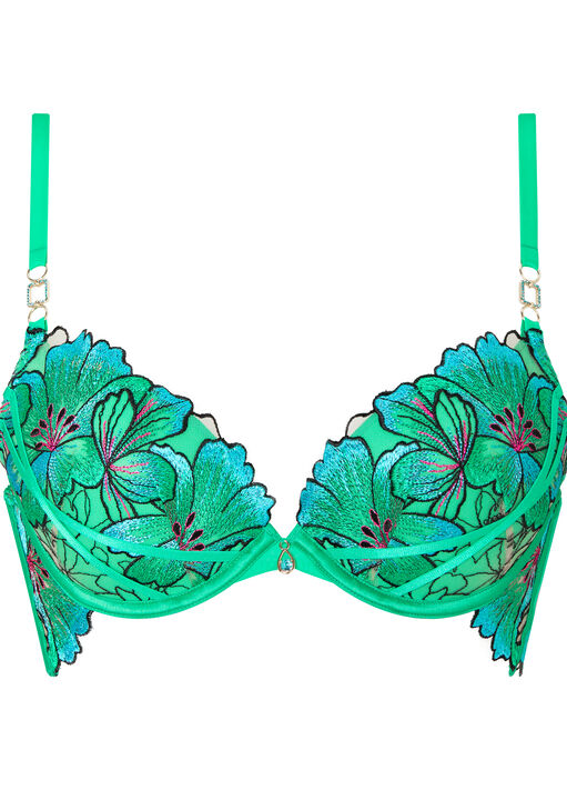 Fluorescence Padded Plunge Bra image number 4.0