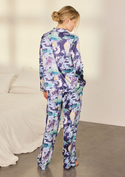 Chelsea Peers Fairytale Cotton Revere Long Sleeve Pyjama Set image number 2.0