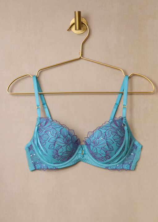 Camille Padded Plunge Bra image number 4.0