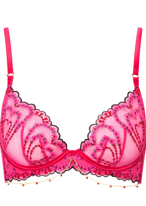 Cupids Love Non Padded Plunge Bra image number 8.0