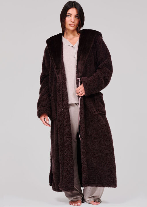 Loungeable Cosy Borg Hooded Robe image number 0.0