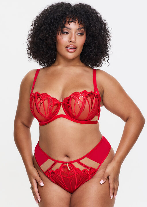 Desiring Decadence Non Padded Fuller Bust Balcony Bra image number 0.0