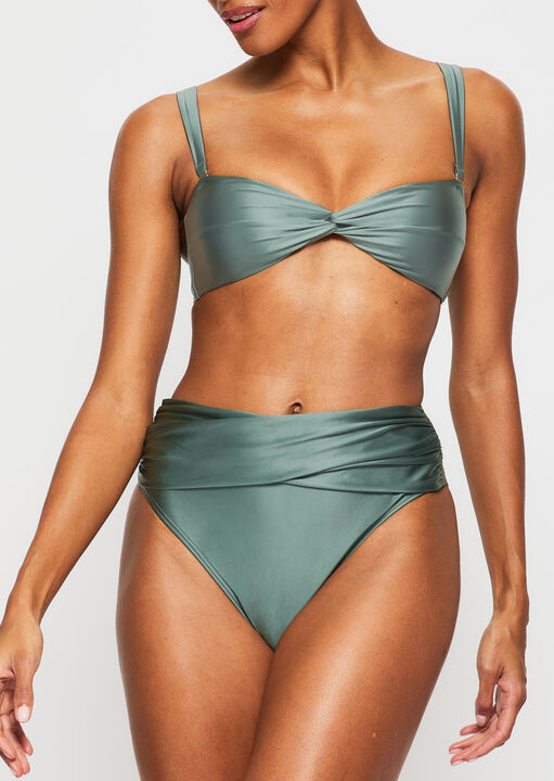 Swim Collections High Waist Bikini Bottom  image number 0.0