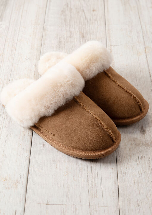 Suede and Shearling Slipper image number 0.0