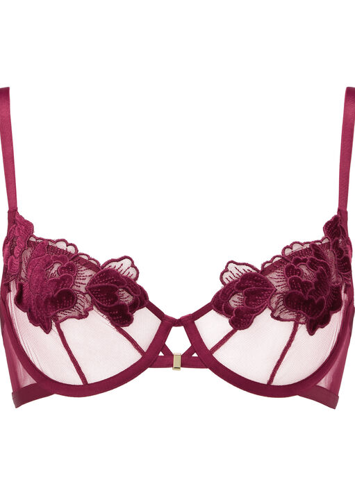 Delphine Lace Non Padded Balcony Bra image number 8.0