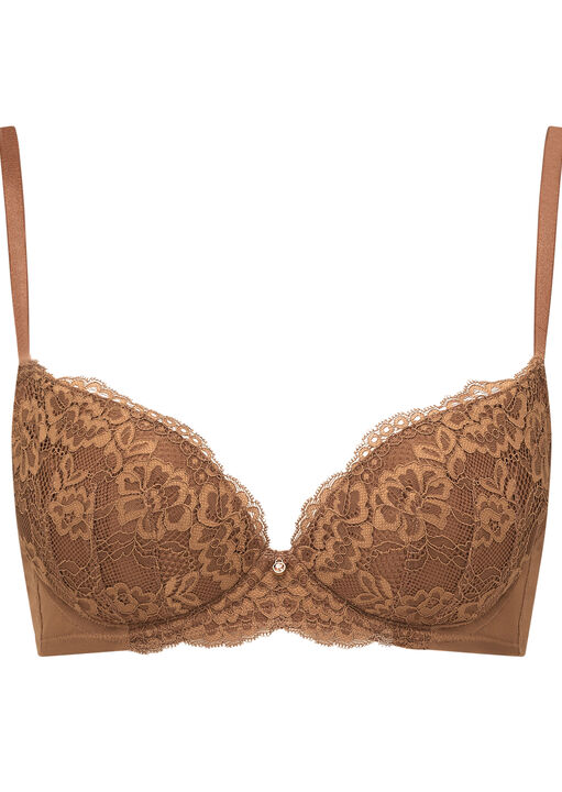 Sexy Lace Padded Plunge Bra image number 6.0