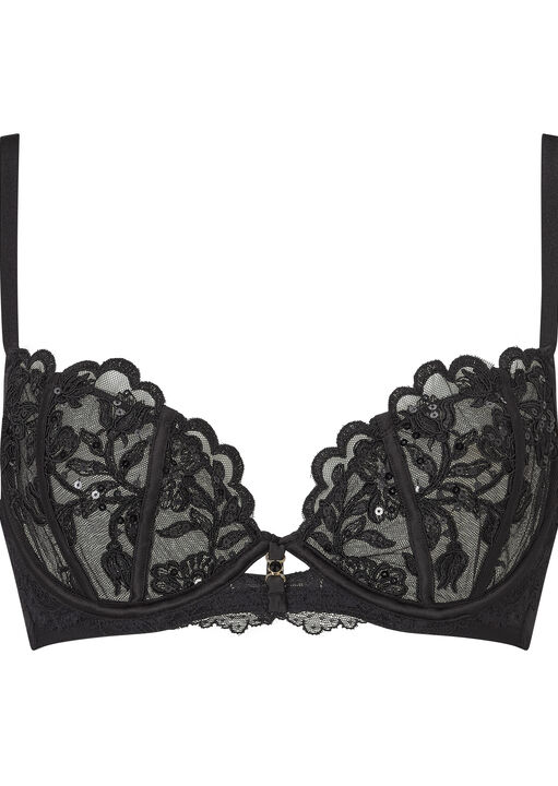 Icon Sequin Non Padded Plunge Bra image number 5.0