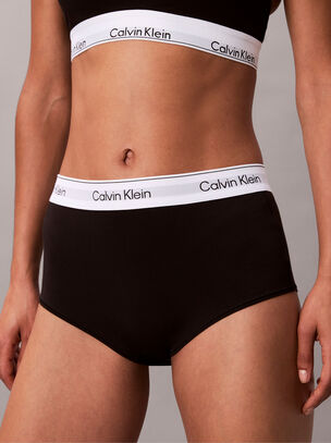 Icon Cotton Modal Boyshort - Black