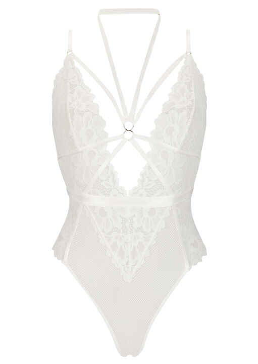 Confession Lace Crotchless Lingerie Body image number 3.0