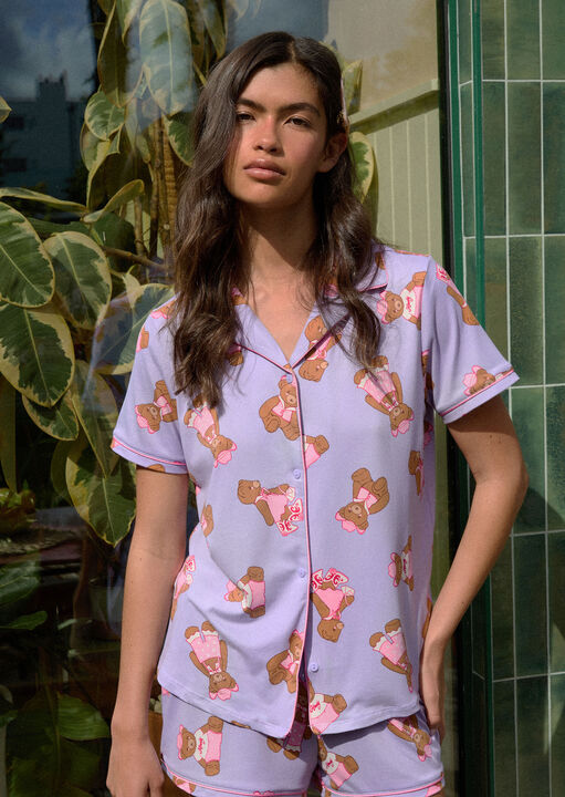 Cowboy Teddy Short Sleeve Revere Set image number 3.0