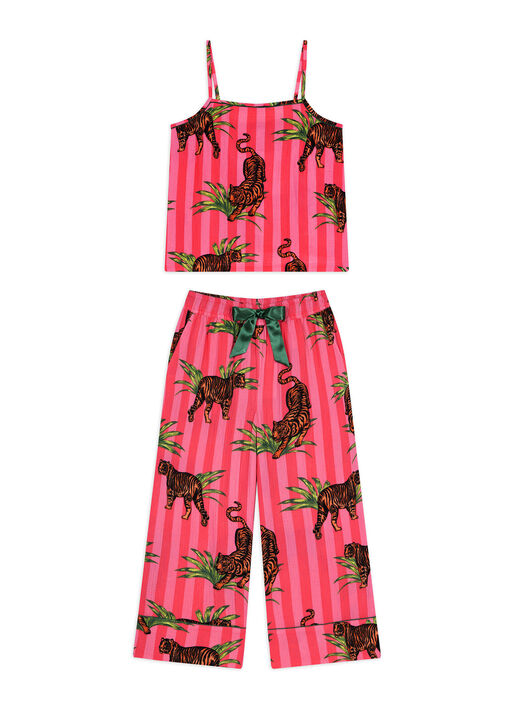 Tiger Stripe Short Sleeve Set image number 6.0