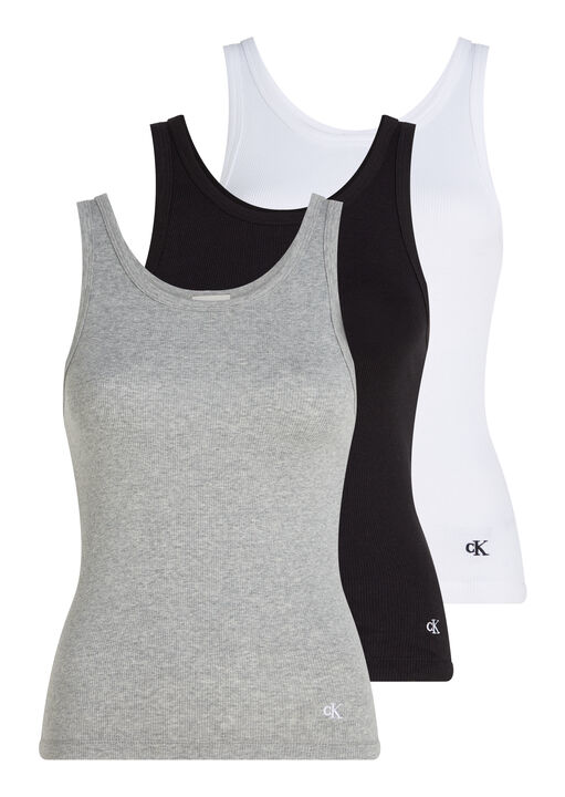 Scoop Neck Cotton Tank 3 Pack  image number 0.0
