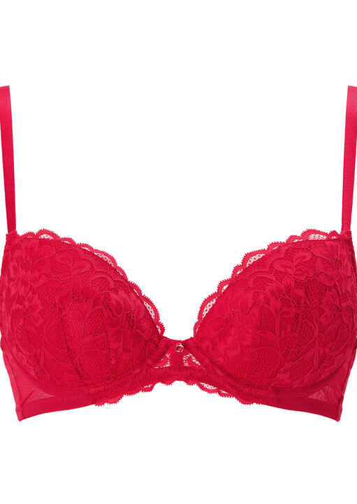 Sexy Lace Padded Balcony Bra image number 3.0