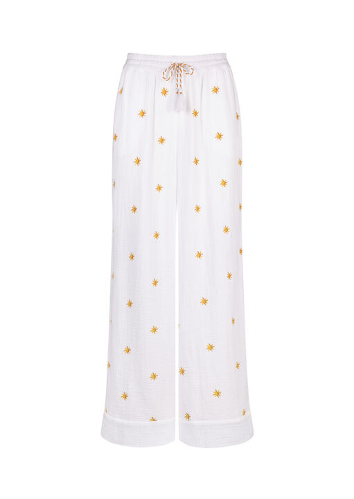Sun Embroidery Trouser  image number 4.0