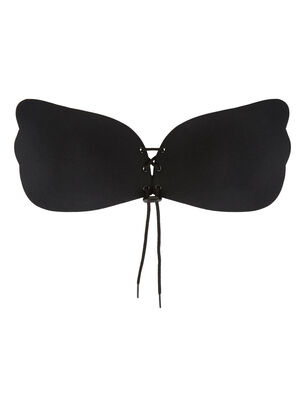 Lace-Up Stick On Bra