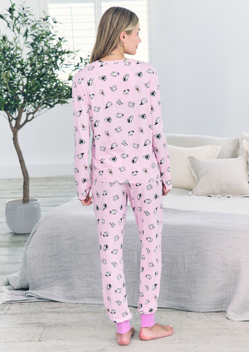 Ghost Print Long Sleeve Set  image number 2.0