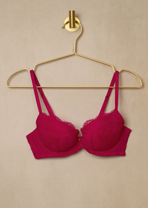 Sexy Lace Padded Plunge Bra image number 5.0