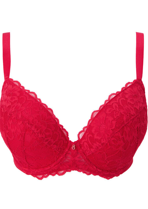 Sexy Lace Padded Balcony Bra image number 6.0