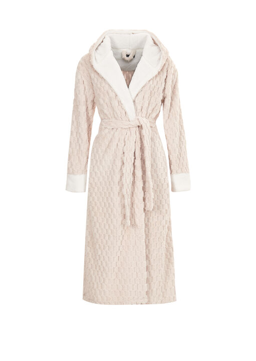 Geometric Fleece Robe image number 4.0
