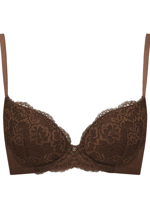 Sexy Lace Padded Plunge Bra image number 6.0