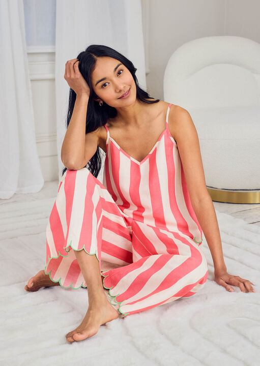 Botanical Stripe Short Sleeve Set image number 1.0