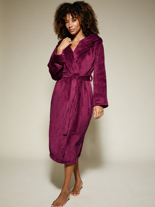 Rosa Cosy Robe - Burgundy