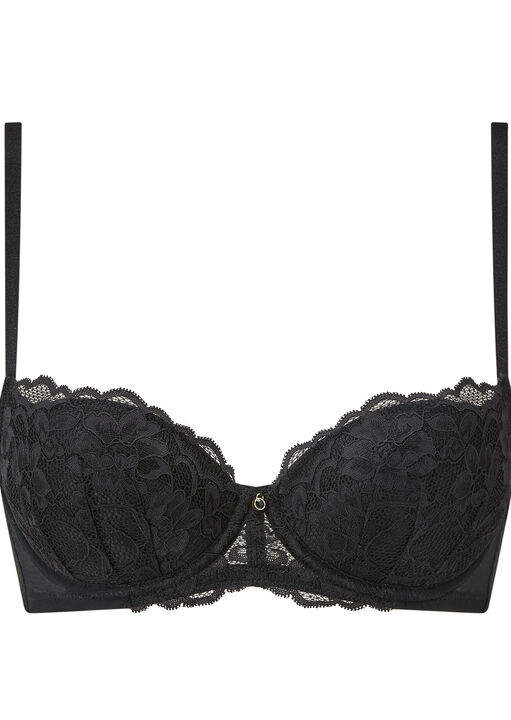 Sexy Lace Padded Balcony Bra image number 4.0