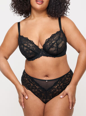 Sexy Lace Fuller Bust Non Padded Plunge Bra