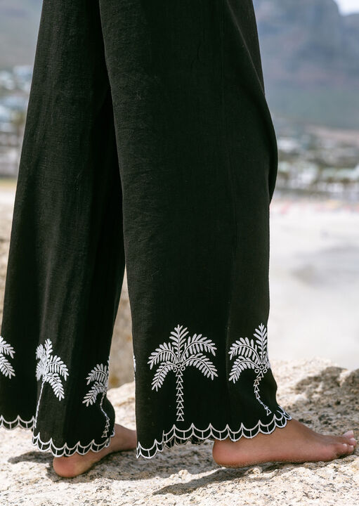 Chelsea Peers Palm Trouser Black image number 3.0