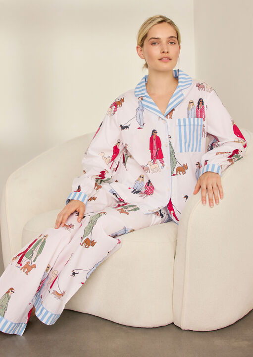 Chelsea Peers Disco Balls Revere Long Sleeve Pyjama Set image number 3.0