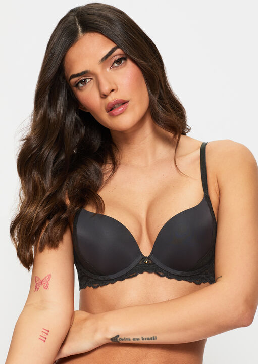 Sexy Lace Smooth Plunge Bra image number 1.0
