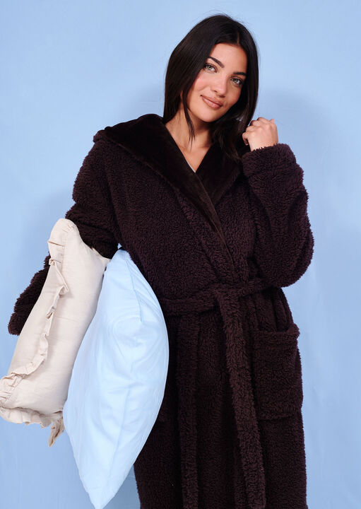 Loungeable Cosy Borg Hooded Robe image number 4.0
