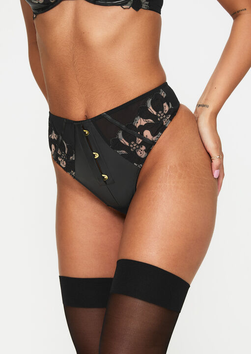 Dark Side High Waist Thong image number 0.0