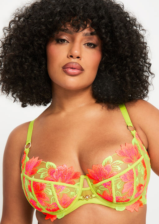 Paradise Glow Non Padded Fuller Bust Balcony Bra image number 1.0