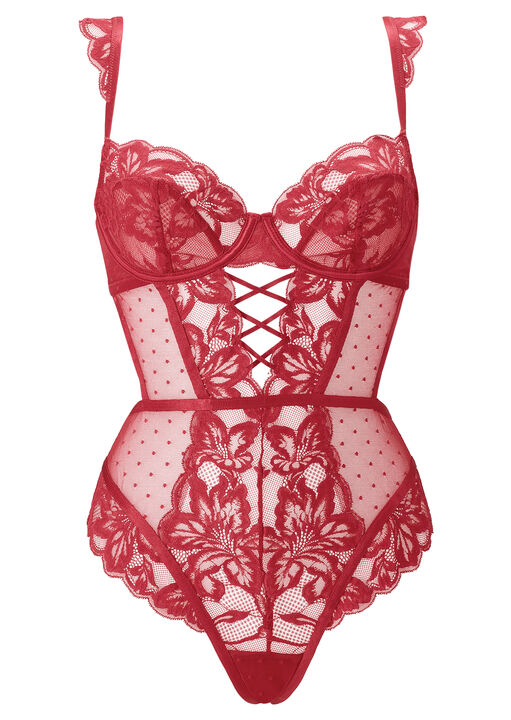 Sweet Romance Lace Underwired Lingerie Body image number 4.0