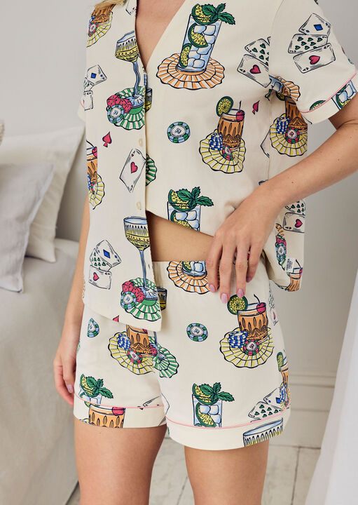 Chelsea Peers Cocktail Coaster Revere Short Slv Set Cream image number 3.0