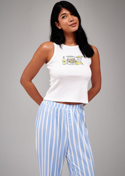Lemon Rib Vest Set image number 1.0