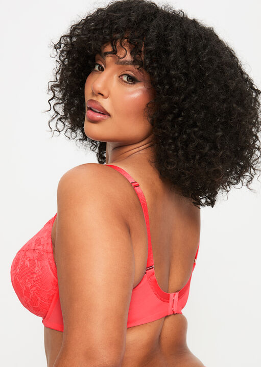 Sexy Lace Padded Plunge Bra image number 4.0