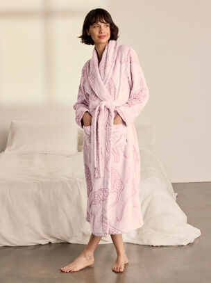 Chelsea Peers Lino Leopard Robe - Pink