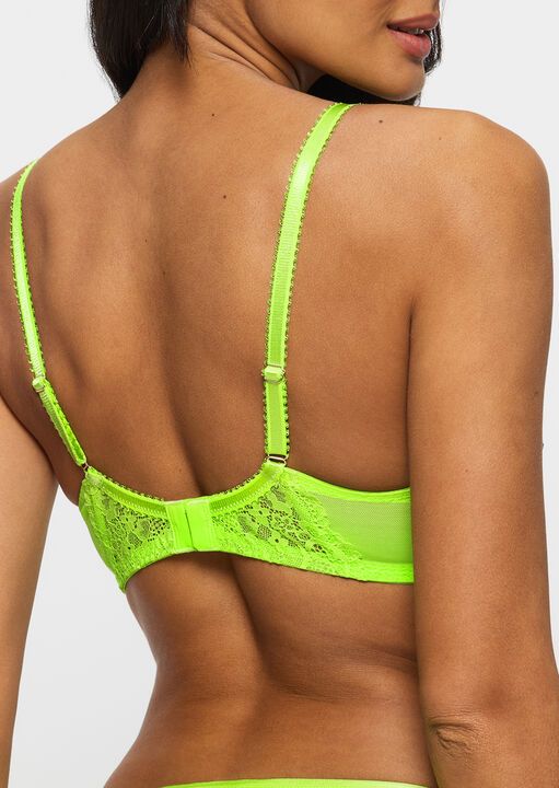 Caged Hibiscus Non Padded Balcony Bra image number 2.0