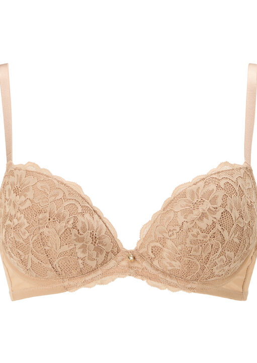 Sexy Lace Padded Plunge Bra image number 4.0