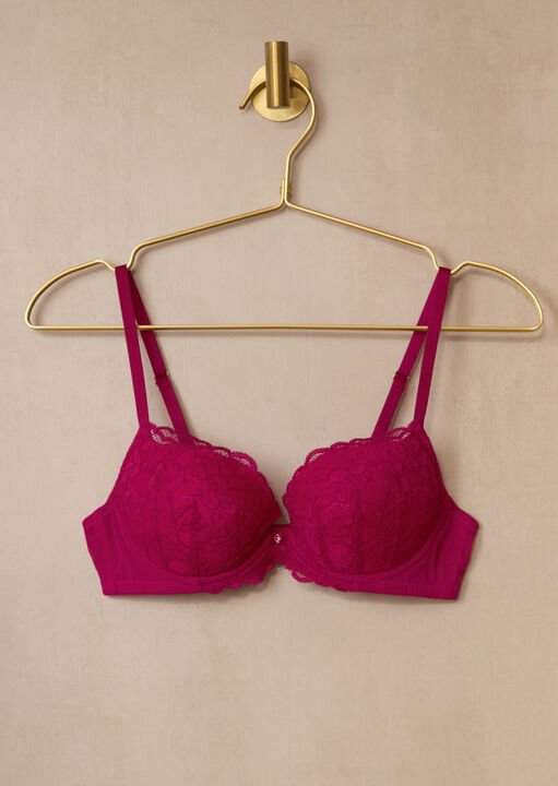 Sexy Lace Padded Plunge Bra image number 5.0