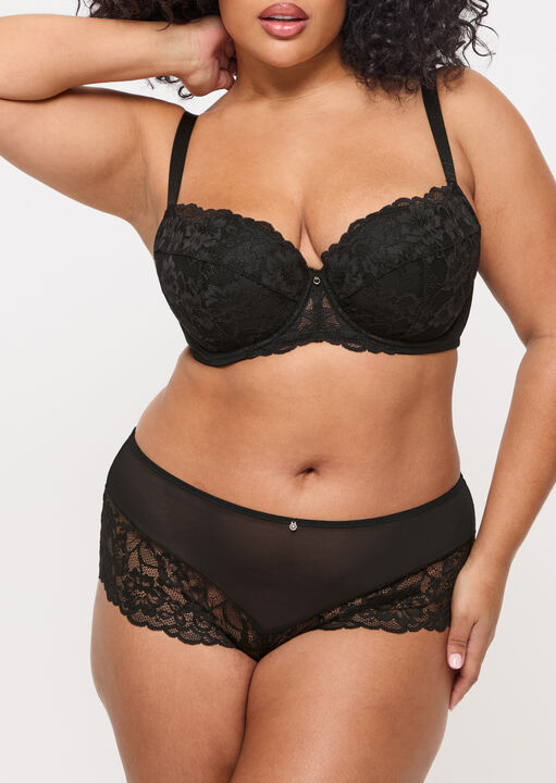 Sexy Lace Padded Balcony Bra image number 5.0