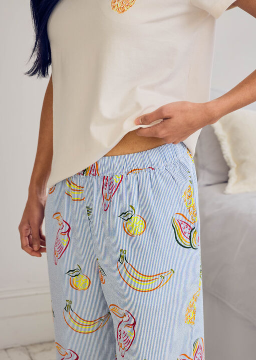 Tropical Stripe Short Sleeve Set image number 4.0